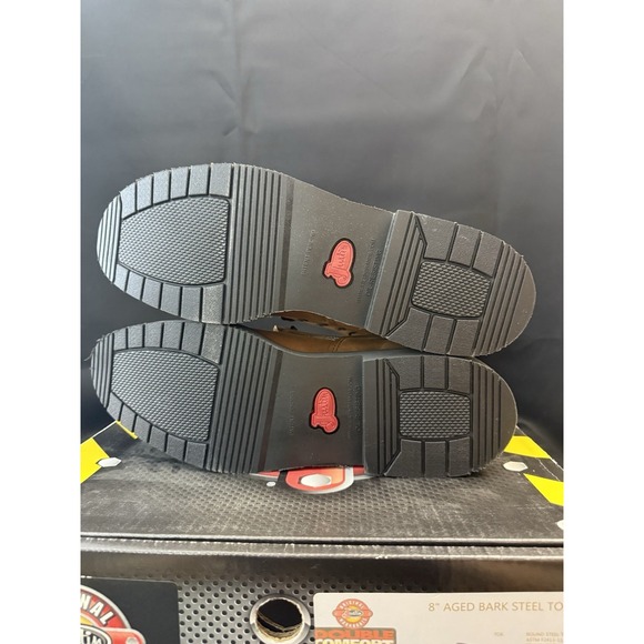 Justin Boots New 8" Aged Bark Steel Toe Mens 12 B Work Lace 795 EH Comfort Foam - Picture 8 of 11